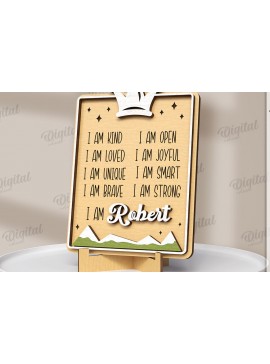 Intra απο ξύλο plywood 3mm-4mm πάχος 3D παιδική επιβεβαίωση κοπής με λέιζερ Δίασταση 30x20 cm INTRAFABR-121432083