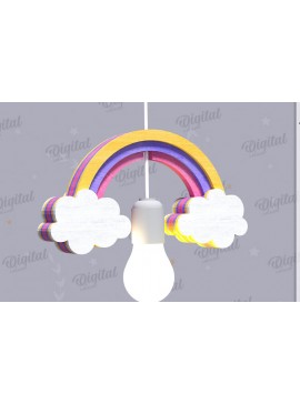 Intra απο ξύλο plywood 3mm-4mm πάχος 3D Kids Hanging Light Shade Cut  Δίασταση 30x20 cm INTRAFABR-119077481