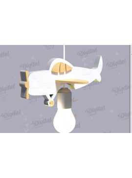 Σετ των 2 Intra απο ξύλο plywood 3mm-4mm πάχος 3D Kids Hanging Light Shade Cut  Δίασταση 30x20 cm INTRAFABR-119077534