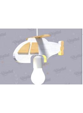 Intra απο ξύλο plywood 3mm-4mm πάχος 3D Kids Hanging Light Shade Cut  Δίασταση 30x20 cm INTRAFABR-119077652