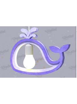 Σετ των 2 Intra απο ξύλο plywood 3mm-4mm πάχος 3D Kids Hanging Light Shade Cut  Δίασταση 30x20 cm INTRAFABR-119077709