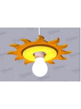 Intra απο ξύλο plywood 3mm-4mm πάχος 3D Kids Hanging Light Shade Cut  Δίασταση 30x20 cm INTRAFABR-119077455