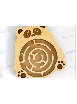 Σετ των 3 Intra απο ξύλο plywood 3mm-4mm πάχος 3D Kids Maze Toy . Μπύρα Δίασταση 6x6 cm INTRAFABR-121526840