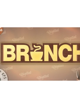 Σετ των 2 Intra απο ξύλο plywood 3mm-4mm πάχος 3D Κουζίνα Led Light Sign Cut  Δίασταση 30x20 cm INTRAFABR-117472694