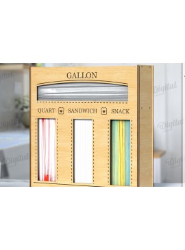 Σετ των 2 Intra απο ξύλο plywood 3mm-4mm πάχος 3D Organizer Κουζίνας Δίασταση 30x20 cm INTRAFABR-121436894