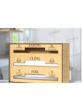 Σετ των 2 Intra απο ξύλο plywood 3mm-4mm πάχος 3D Organizer Κουζίνας Δίασταση 30x20 cm INTRAFABR-121436978