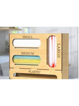 Σετ των 2 Intra απο ξύλο plywood 3mm-4mm πάχος 3D Organizer Κουζίνας Δίασταση 30x20 cm INTRAFABR-121437130