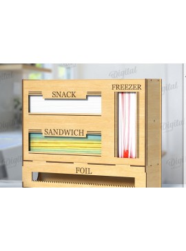 Σετ των 2 Intra απο ξύλο plywood 3mm-4mm πάχος 3D Organizer Κουζίνας Δίασταση 30x20 cm INTRAFABR-121437218