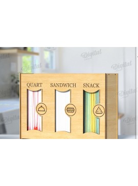 Σετ των 2 Intra απο ξύλο plywood 3mm-4mm πάχος 3D Organizer Κουζίνας Δίασταση 30x20 cm INTRAFABR-121437272