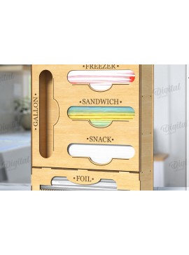 Σετ των 2 Intra απο ξύλο plywood 3mm-4mm πάχος 3D Organizer Κουζίνας Δίασταση 30x20 cm INTRAFABR-121437431