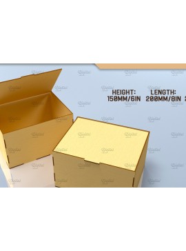 Σετ των 2 Intra απο ξύλο plywood 3mm-4mm πάχος Τρισδιάστατη . Κουτί με αναποδογυρισμένο καπάκι Δίασταση 30x20 cm INTRAFABR-83494169