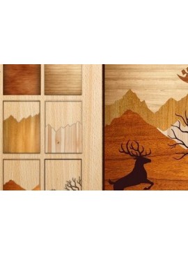 Intra απο ξύλο plywood 3mm-4mm πάχος τρισδιάστατο τοπίο κοπής με λέιζερ Δίασταση 20x30 cm INTRAFABR-32594188