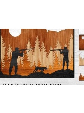 Σετ των 2 Intra απο ξύλο plywood 3mm-4mm πάχος 3D Soldier Δίασταση 20x30 cm INTRAFABR-32688334