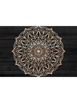 Intra απο ξύλο plywood 3mm-4mm πάχος Τρισδιάστατη , Mandala Δίασταση 30x30 cm INTRAFABR-73704359
