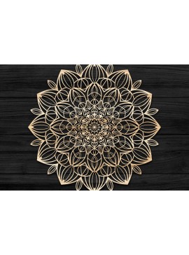 Intra απο ξύλο plywood 3mm-4mm πάχος Τρισδιάστατη , Mandala Δίασταση 30x30 cm INTRAFABR-73704373