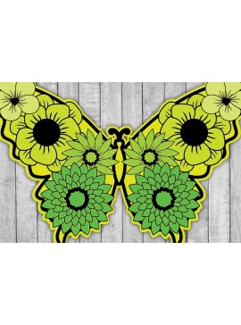 Σετ των 2 Intra απο ξύλο plywood 3mm-4mm πάχος 3D /Paper Cut Butterfly Δίασταση 15x15 cm INTRAFABR-39339832