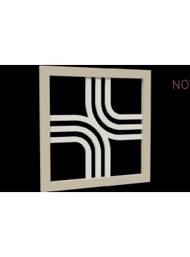 Σετ των 2 Intra απο ξύλο plywood 3mm-4mm πάχος Τρισδιάστατο πλέγμα κοπής με λέιζερ Nova 1 Δίασταση 15x15 cm INTRAFABR-4224963