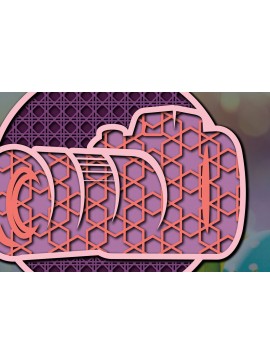 Σετ των 2 Intra απο ξύλο plywood 3mm-4mm πάχος 3D  /Cut Camera Δίασταση 25x25 cm INTRAFABR-56646389