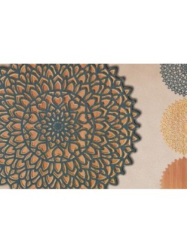 Intra απο ξύλο plywood 3mm-4mm πάχος 3D LAYER Mandala Δίασταση 30x30 cm INTRAFABR-45867669