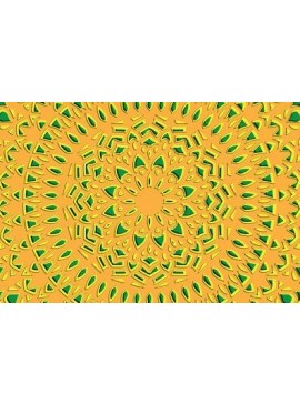 Σετ των 2 Intra απο ξύλο plywood 3mm-4mm πάχος 3D LAYER Mandala Δίασταση 30x30 cm INTRAFABR-45867680