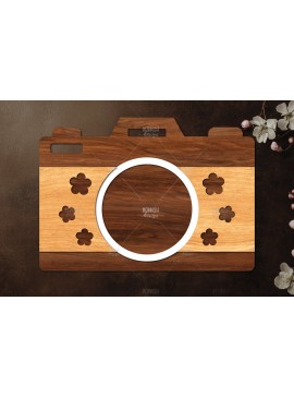 Intra απο ξύλο plywood 3mm-4mm πάχος Σχεδιασμός κάμερας με 3D επίπεδα Δίασταση 30x20 cm INTRAFABR-121720464