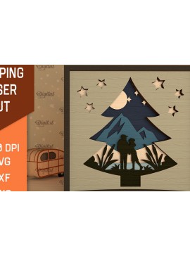 Intra απο ξύλο plywood 3mm-4mm πάχος 3D Layered Camping . Camping Δίασταση 30x20 cm INTRAFABR-96206982