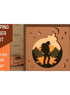 Intra απο ξύλο plywood 3mm-4mm πάχος 3D Layered Camping . Camping Δίασταση 30x20 cm INTRAFABR-96206893
