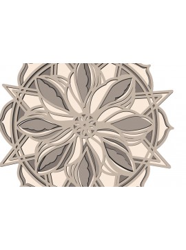 Intra απο ξύλο plywood 3mm-4mm πάχος 3d Layered Flower Mandala/Cricut Δίασταση 30x30 cm INTRAFABR-65639577