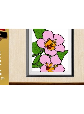 Intra απο ξύλο plywood 3mm-4mm πάχος 3D λουλούδια με στρώματα Δίασταση 2400x3000 cm INTRAFABR-75632634