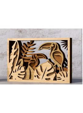 Intra απο ξύλο plywood 3mm-4mm πάχος Διακόσμηση σπιτιού με 3D επίπεδα Δίασταση 30x20 cm INTRAFABR-119973122