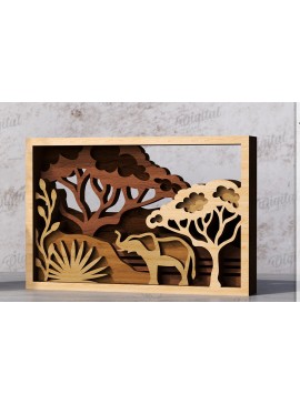 Intra απο ξύλο plywood 3mm-4mm πάχος Διακόσμηση σπιτιού με 3D επίπεδα Δίασταση 30x20 cm INTRAFABR-119973469
