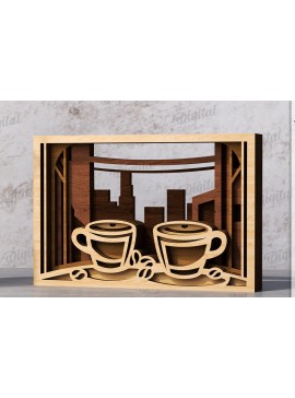 Intra απο ξύλο plywood 3mm-4mm πάχος Διακόσμηση σπιτιού με 3D επίπεδα Δίασταση 30x20 cm INTRAFABR-119972697