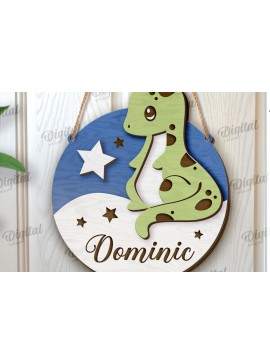 Intra απο ξύλο plywood 3mm-4mm πάχος 3D Επίπεδη πινακίδα παιδικού δωματίου Δίασταση 30x20 cm INTRAFABR-120426573