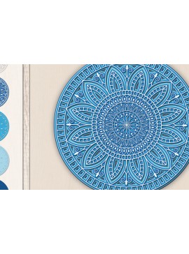 Σετ των 2 Intra απο ξύλο plywood 3mm-4mm πάχος 3d Layered Mandala Art – Cut File Δίασταση 30x30 cm INTRAFABR-25172139