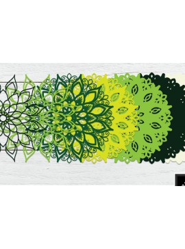 Σετ των 2 Intra απο ξύλο plywood 3mm-4mm πάχος 3D Layered Mandala Art Vol 3 Δίασταση 30x30 cm INTRAFABR-9071974