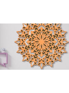 Σετ των 2 Intra απο ξύλο plywood 3mm-4mm πάχος 3d Layered Mandala Design Δίασταση 30x30 cm INTRAFABR-75369514