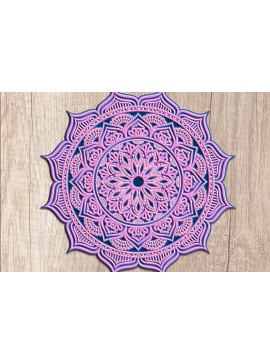 Σετ των 2 Intra απο ξύλο plywood 3mm-4mm πάχος 3D Layered Mandala – κοπής πολλαπλών επιπέδων Δίασταση 30x30 cm INTRAFABR-14531457