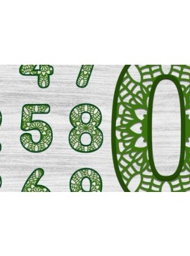 Intra απο ξύλο plywood 3mm-4mm πάχος Τρισδιάστατη κοπή με αριθμούς με λέιζερ Δίασταση 30x20 cm INTRAFABR-36306776