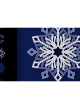 Σετ των 2 Intra απο ξύλο plywood 3mm-4mm πάχος Τρισδιάστατο κομμένο με νιφάδες χιονιού Δίασταση 15x15 cm INTRAFABR-18061663