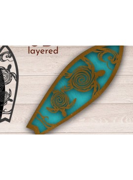 Σετ των 2 Intra απο ξύλο plywood 3mm-4mm πάχος 3D Layered , Flip Flop Zone, Δίασταση 15x15 cm INTRAFABR-34456614