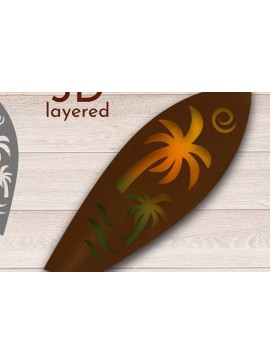 Σετ των 2 Intra απο ξύλο plywood 3mm-4mm πάχος 3D Layered , Surf File Δίασταση 15x15 cm INTRAFABR-34952140