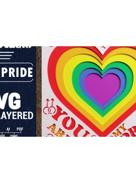 Σετ των 2 Intra απο ξύλο plywood 3mm-4mm πάχος 3d LGBT Pride Papercut Δίασταση 1200x1200 cm INTRAFABR-71811750