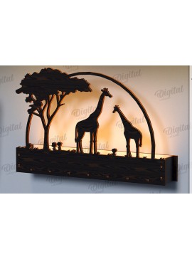 Intra απο ξύλο plywood 3mm-4mm πάχος Τρισδιάστατη Lightbox. Σκηνή της Φύσης Δίασταση 30x20 cm INTRAFABR-122457009