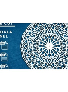 Intra απο ξύλο plywood 3mm-4mm πάχος Τρισδιάστατη Mandala Δίασταση 30x30 cm INTRAFABR-38918883