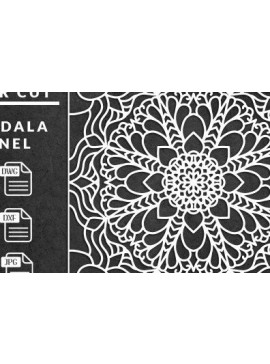 Intra απο ξύλο plywood 3mm-4mm πάχος Τρισδιάστατη Mandala Δίασταση 30x30 cm INTRAFABR-38918835