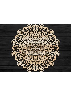 Intra απο ξύλο plywood 3mm-4mm πάχος Τρισδιάστατη Mandala Δίασταση 30x30 cm INTRAFABR-74287139