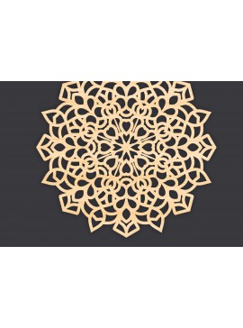 Intra απο ξύλο plywood 3mm-4mm πάχος Τρισδιάστατη Mandala Δίασταση 30x30 cm INTRAFABR-86061834