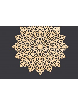 Intra απο ξύλο plywood 3mm-4mm πάχος Τρισδιάστατη Mandala Δίασταση 30x30 cm INTRAFABR-86061928