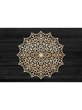 Intra απο ξύλο plywood 3mm-4mm πάχος Τρισδιάστατη Mandala Δίασταση 30x30 cm INTRAFABR-69581039
