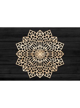 Intra απο ξύλο plywood 3mm-4mm πάχος Τρισδιάστατη Mandala Δίασταση 30x30 cm INTRAFABR-69581158